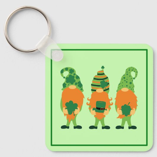 St. Patrick's Day Groentjes Sleutelhanger (Voorkant)