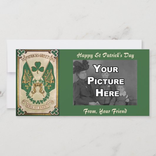 St. Patricks Day Groet Fotokaart (Voorkant)