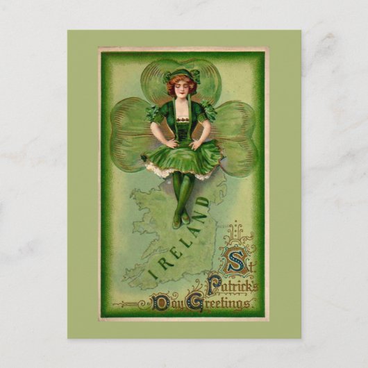 St Patrick's Day Groeten Briefkaart (Voorkant)