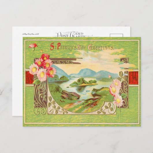 St. Patrick's Day Groeten Briefkaart (Voorkant / Achterkant)