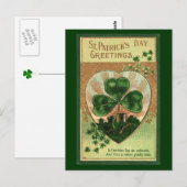  St Patrick's Day Groeten - Briefkaart (Voorkant / Achterkant)