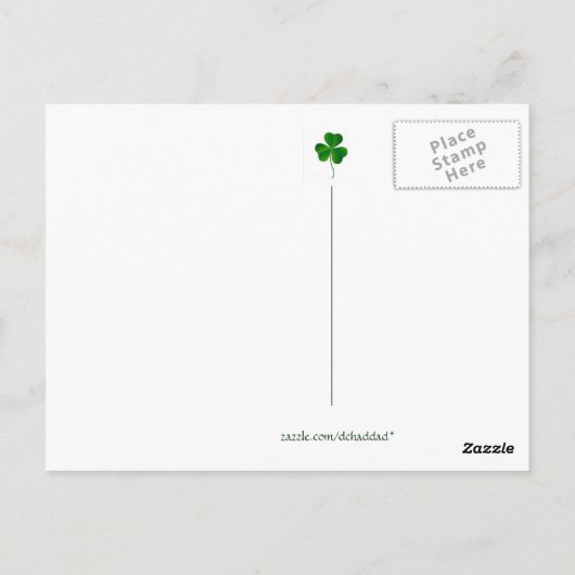 St Patrick's Day Groeten - Briefkaart (Achterkant)