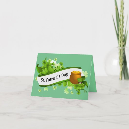 St.Patrick's Day Groeten Kaart (Voorkant)