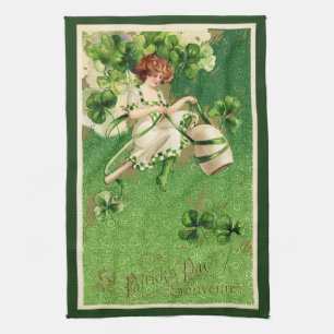 St. Patrick's Day Groeten Keuken Handdoek