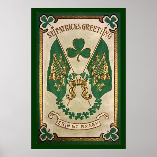 St. Patricks Day Groetposter Poster (Voorkant)