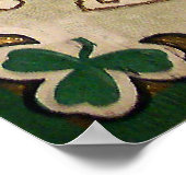 St. Patricks Day Groetposter Poster (Hoek)