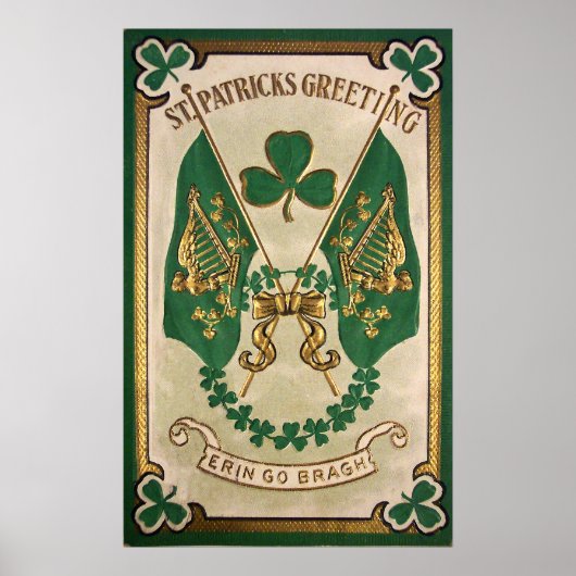 St. Patricks Day Groetposter Poster (Voorkant)