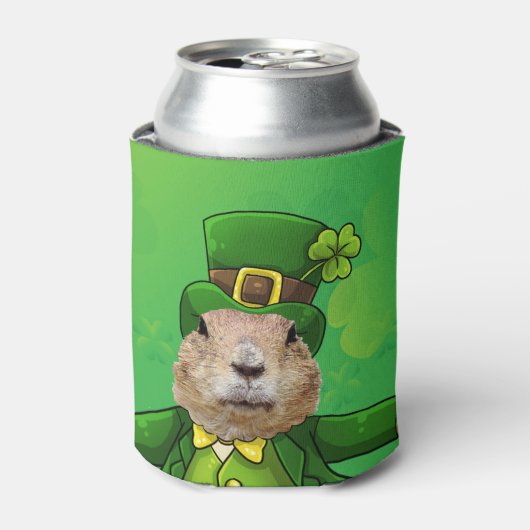 St. Patrick's Day Groundhog Party Animal Blikjeskoeler (Blikje Voorkant)