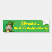St. Patrick's Day Groundhog Party Animal Bumpersticker (Voorkant)