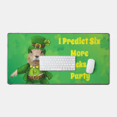 St. Patrick's Day Groundhog Party Animal Bureaumat (Keyboard & Muis)