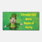 St. Patrick's Day Groundhog Party Animal Bureaumat (Voorkant)