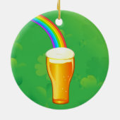 St. Patrick's Day Groundhog Party Animal Keramisch Ornament (Achterkant)