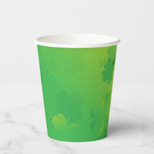 St. Patrick's Day Groundhog Party Animal Papieren Bekers (Achterkant)