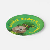 St. Patrick's Day Groundhog Party Animal Papieren Bordje (Gekanteld)