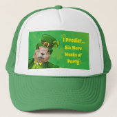 St. Patrick's Day Groundhog Party Animal Trucker Pet (Voorkant)