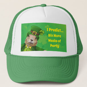St. Patrick's Day Groundhog Party Animal Trucker Pet