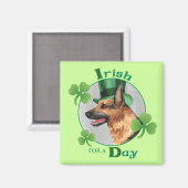 St. Patrick's Day GSD Magneet (Voorkant / Achterkant)