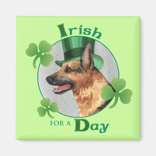 St. Patrick's Day GSD Magneet