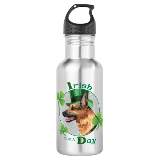 St. Patrick's Day GSD Waterfles (Voorkant)
