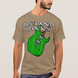 St Patricks Day Guitar Ireland Rocks Electric Guit T-shirt