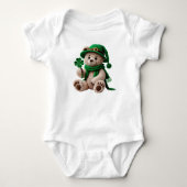 St. Patrick's Day Haakbeer Romper (Voorkant)