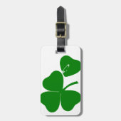 St Patrick's Day - haal Lucky 3 + 1 bladeren = 4 Bagagelabel (Voorkant verticaal)