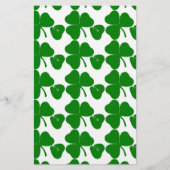 St Patrick's Day - haal Lucky 3 + 1 bladeren = 4 Briefpapier (Voorkant)