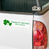 St Patrick's Day - haal Lucky 3 + 1 bladeren = 4 Bumpersticker (Op Truck)