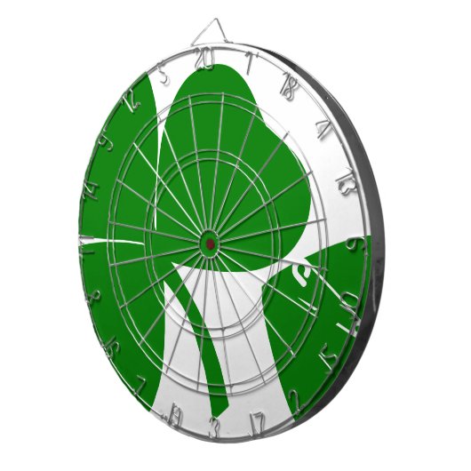 St Patrick's Day - haal Lucky 3 + 1 bladeren = 4 Dartbord (Voorkant Rechts)