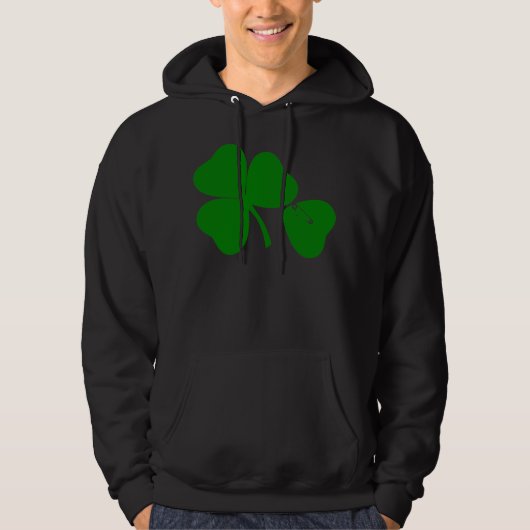St Patrick's Day - haal Lucky 3 + 1 bladeren = 4 Hoodie (Voorkant)