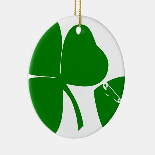 St Patrick's Day - haal Lucky 3 + 1 bladeren = 4 Keramisch Ornament (Rechts)