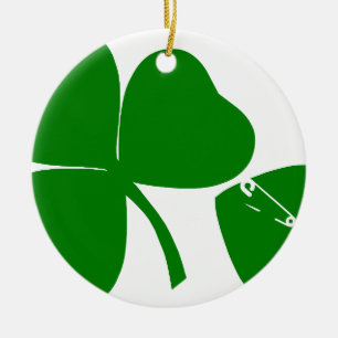 St Patrick's Day - haal Lucky 3 + 1 bladeren = 4 Keramisch Ornament