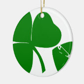 St Patrick's Day - haal Lucky 3 + 1 bladeren = 4 Keramisch Ornament (Links)