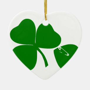 St Patrick's Day - haal Lucky 3 + 1 bladeren = 4 Keramisch Ornament