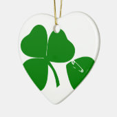 St Patrick's Day - haal Lucky 3 + 1 bladeren = 4 Keramisch Ornament (Links)