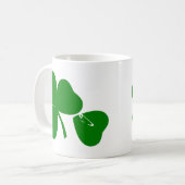 St Patrick's Day - haal Lucky 3 + 1 bladeren = 4 Koffiemok (Voorkant links)