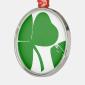 St Patrick's Day - haal Lucky 3 + 1 bladeren = 4 Metalen Ornament (Links)