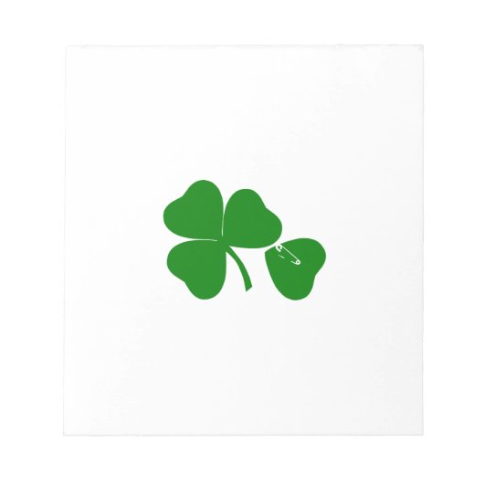 St Patrick's Day - haal Lucky 3 + 1 bladeren = 4 Notitieblok (Voorkant)