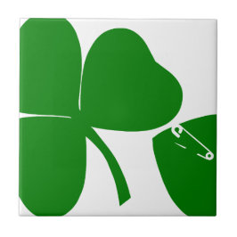 St Patrick's Day - haal Lucky 3 + 1 bladeren = 4 Tegeltje