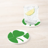 St Patrick's Day - haal Lucky 3 + 1 bladeren = 4 Zandsteen Onderzetter (Zijkant)