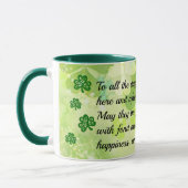 St. Patrick's Day Happiness & Laughter Coffee Mok (Links)