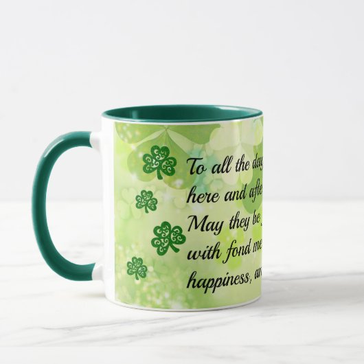 St. Patrick's Day Happiness & Laughter Coffee Mok (Links)