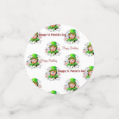 St. Patrick's Day Happy Birthday Confetti (Kleine voorkant)