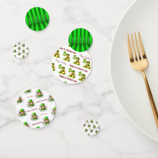 St. Patrick's Day Happy Birthday Confetti (Groep)