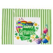 St. Patrick's Day Happy Birthday Gift Bag Groot Cadeauzakje (Achterkant)