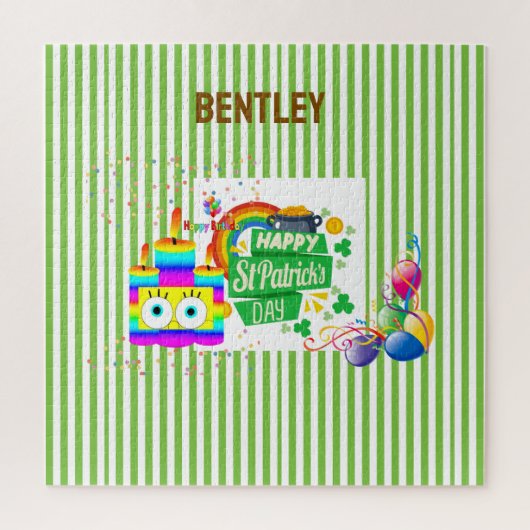 St. Patrick's Day Happy Birthday Jigsaw Puzzel (Verticaal)