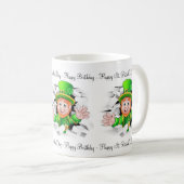 St. Patrick's Day Happy Birthday Mok (Voorkant rechts)