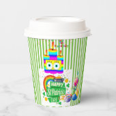 St. Patrick's Day Happy Birthday Paper Cup Papieren Bekers (Voorkant)
