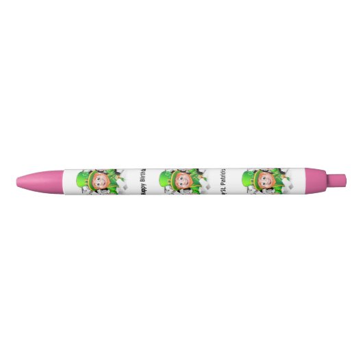 St. Patrick's Day Happy Birthday Pen (Voorkant)