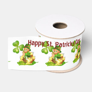 St. Patrick's Day Happy Birthday Ribbon Grosgrain Lint